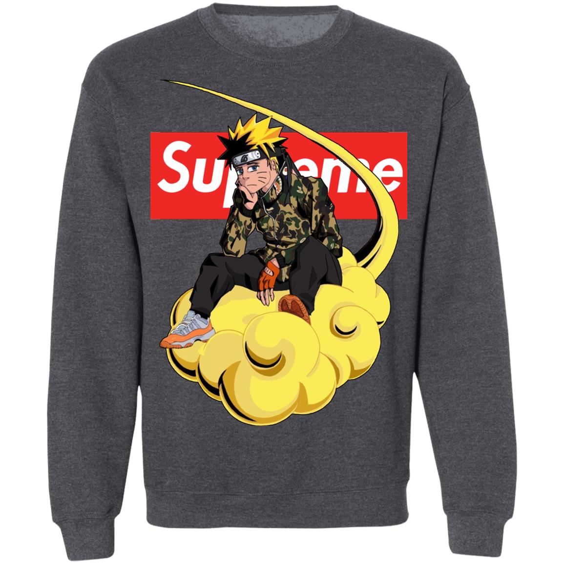 supreme contrast embroidered hooded sweatshirt