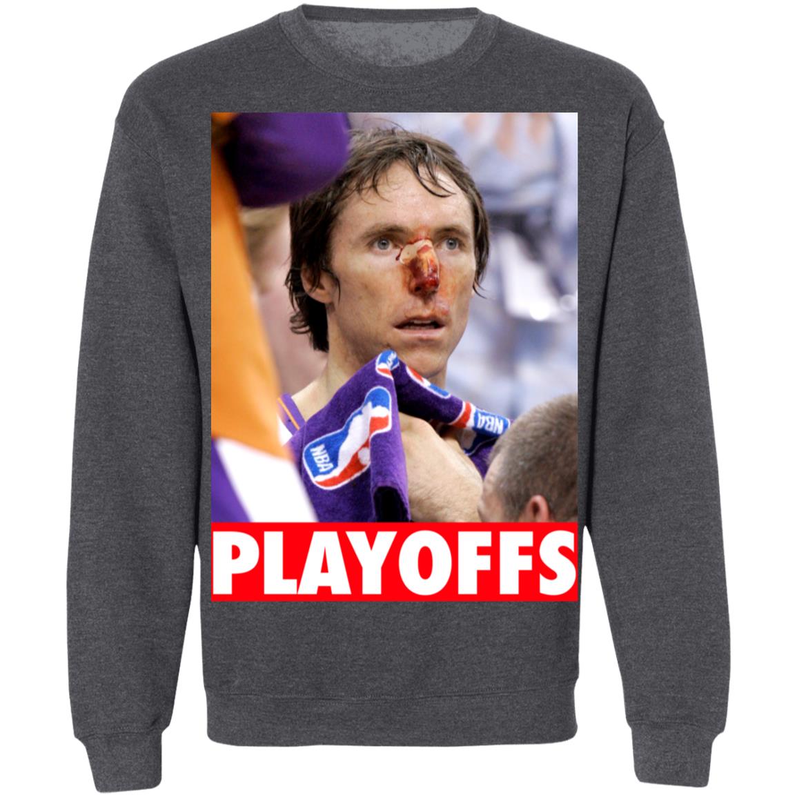 steve nash bloody nose shirt